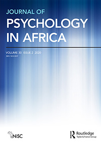 Cover image for Journal of Psychology in Africa, Volume 30, Issue 2, 2020