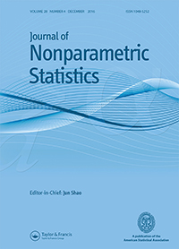 Cover image for Journal of Nonparametric Statistics, Volume 28, Issue 4, 2016