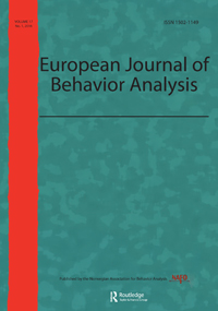 Cover image for European Journal of Behavior Analysis, Volume 17, Issue 1, 2016