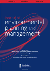 Cover image for Journal of Environmental Planning and Management, Volume 61, Issue 7, 2018