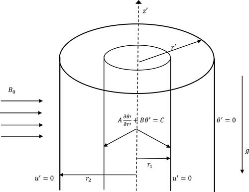 Figure 1. Geometry of annular system.