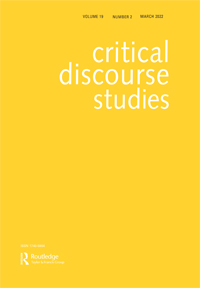 Cover image for Critical Discourse Studies, Volume 19, Issue 2, 2022