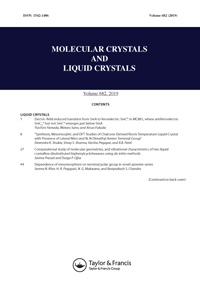 Cover image for Molecular Crystals and Liquid Crystals, Volume 682, Issue 1, 2019