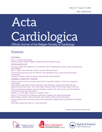 Cover image for Acta Cardiologica, Volume 77, Issue 10, 2022