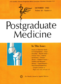 Cover image for Postgraduate Medicine, Volume 38, Issue 4, 1965
