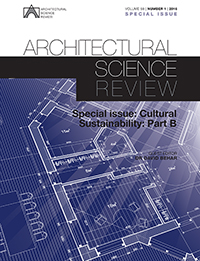 Cover image for Architectural Science Review, Volume 59, Issue 1, 2016