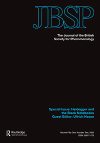 Cover image for Journal of the British Society for Phenomenology, Volume 51, Issue 2, 2020