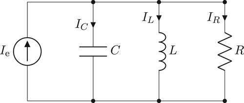 Figure 2. RLC circuit of Example 6.1.