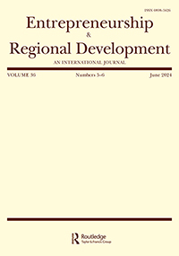 Cover image for Entrepreneurship & Regional Development, Volume 36, Issue 5-6, 2024