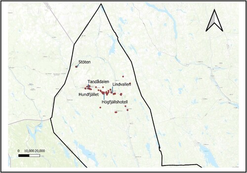 Figure 8. Markers indicating visitors’ preferences for activities.