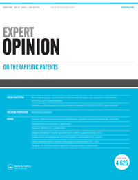 Cover image for Expert Opinion on Therapeutic Patents, Volume 26, Issue 8, 2016