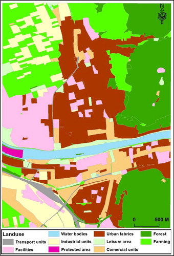 Figure 3. The land-use map of Heidelberg provided by ATKIS.