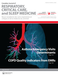 Cover image for Canadian Journal of Respiratory, Critical Care, and Sleep Medicine, Volume 6, Issue 3, 2022