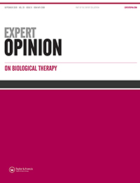 Cover image for Expert Opinion on Biological Therapy, Volume 20, Issue 9, 2020