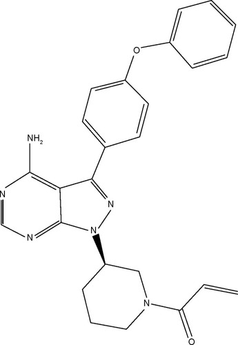 Figure 1 chemical structure of ibrutinib (Imbruvica).