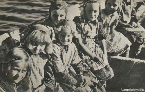 Figure 2. The postcard “Lapp girls” from 1930s.