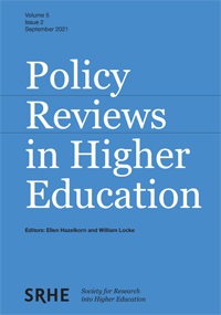 Cover image for Policy Reviews in Higher Education, Volume 5, Issue 2, 2021