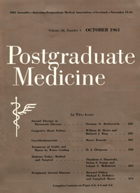 Cover image for Postgraduate Medicine, Volume 30, Issue 4, 1961
