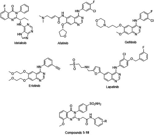 Figure 1. Quinazoline-containing drugs.