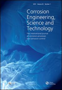 Cover image for Corrosion Engineering, Science and Technology, Volume 49, Issue 6, 2014