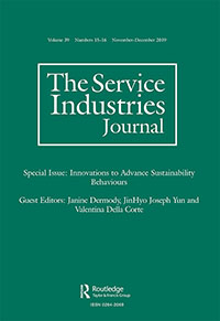 Cover image for The Service Industries Journal, Volume 39, Issue 15-16, 2019