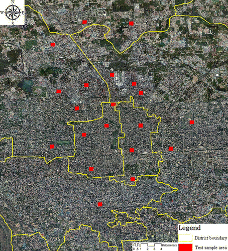 Figure 4. Spatial distribution of the sample data.