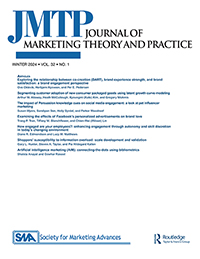 Cover image for Journal of Marketing Theory and Practice, Volume 32, Issue 1, 2024