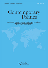 Cover image for Contemporary Politics, Volume 28, Issue 1, 2022