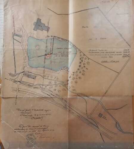 Figure 4. Document attached to the report of the Commissioner for Water and Forests, 04/02,1923, 2 O 2181, Arch. dép. Haute-Savoie.