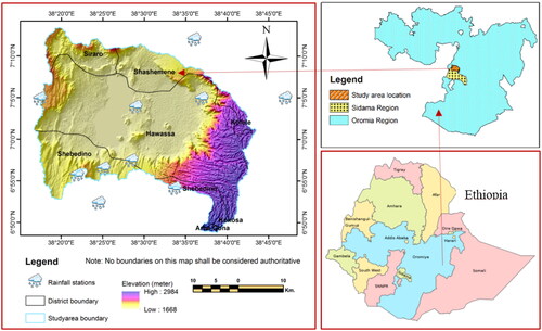 Figure 1. Map showing location of the study area.