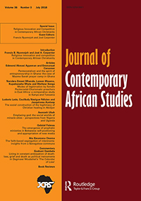 Cover image for Journal of Contemporary African Studies, Volume 36, Issue 3, 2018
