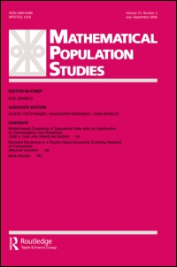 Cover image for Mathematical Population Studies, Volume 13, Issue 4, 2006