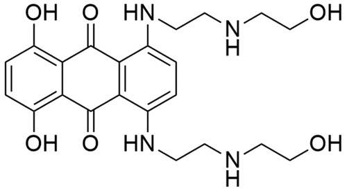 Figure 10. Chemical structure of mitoxantrone.