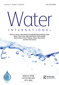 Cover image for Water International, Volume 41, Issue 4, 2016