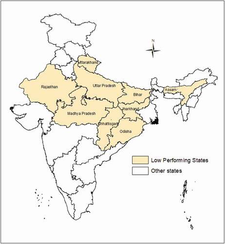 Figure 1. Map showing geographical location of the study area (LPS) in the country