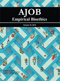 Cover image for AJOB Empirical Bioethics, Volume 10, Issue 1, 2019