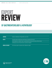 Cover image for Expert Review of Gastroenterology & Hepatology, Volume 10, Issue 10, 2016