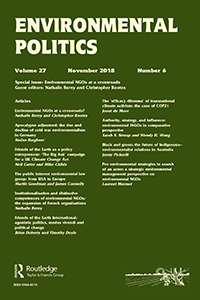 Cover image for Environmental Politics, Volume 27, Issue 6, 2018