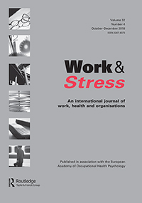 Cover image for Work & Stress, Volume 32, Issue 4, 2018