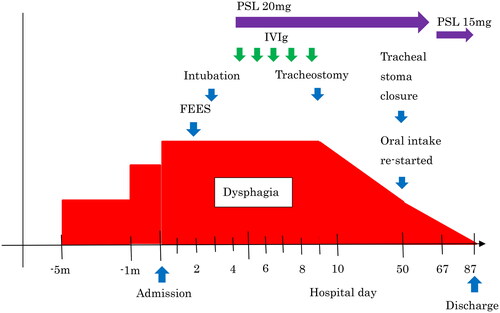 Figure 2. Clinical course.