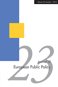 Cover image for Journal of European Public Policy, Volume 23, Issue 1, 2016