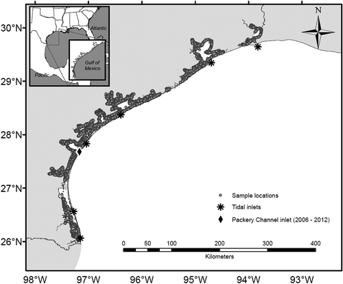 FIGURE 1. Gill-net sample locations (n = 24,756) from 1977 to 2012.