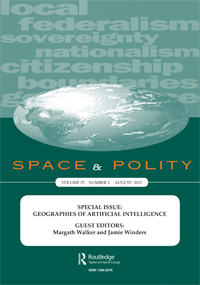 Cover image for Space and Polity, Volume 25, Issue 2, 2021