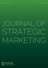 Cover image for Journal of Strategic Marketing, Volume 25, Issue 7, 2017
