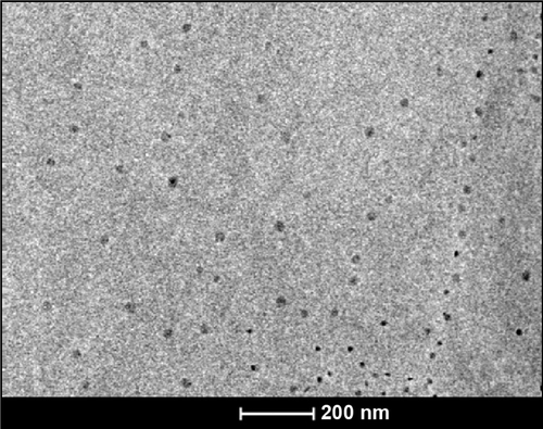 Figure S1 Transmission electron micrograph showing citrate-capped silver nanoparticles (CSNPs).