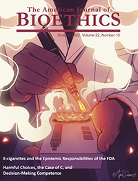 Cover image for The American Journal of Bioethics, Volume 22, Issue 10, 2022