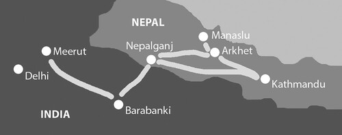 FIGURE 3. A working mule’s typical life journey.