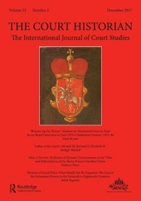 Cover image for The Court Historian, Volume 22, Issue 2, 2017