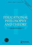 Cover image for Educational Philosophy and Theory, Volume 45, Issue 12, 2013