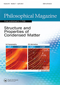 Cover image for Philosophical Magazine, Volume 99, Issue 7, 2019